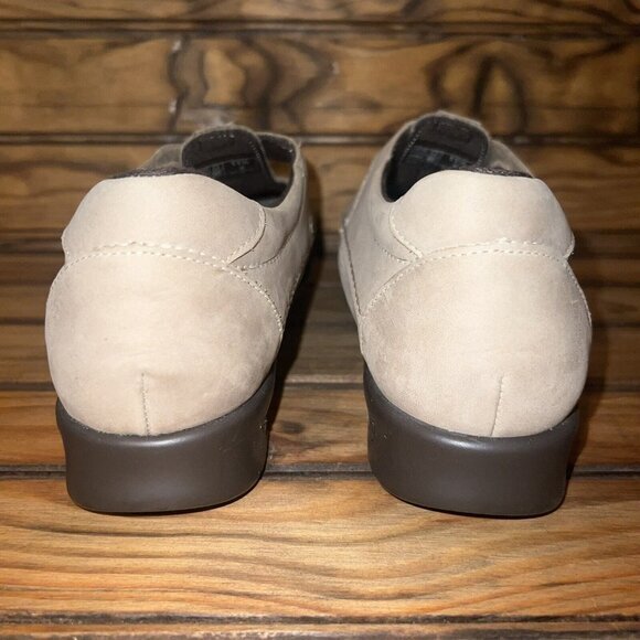SAS Roamer Sage‎ Womens 11.5 Narrow Mary Jane Comfort Khaki Suede Leather NEW - Picture 3 of 9